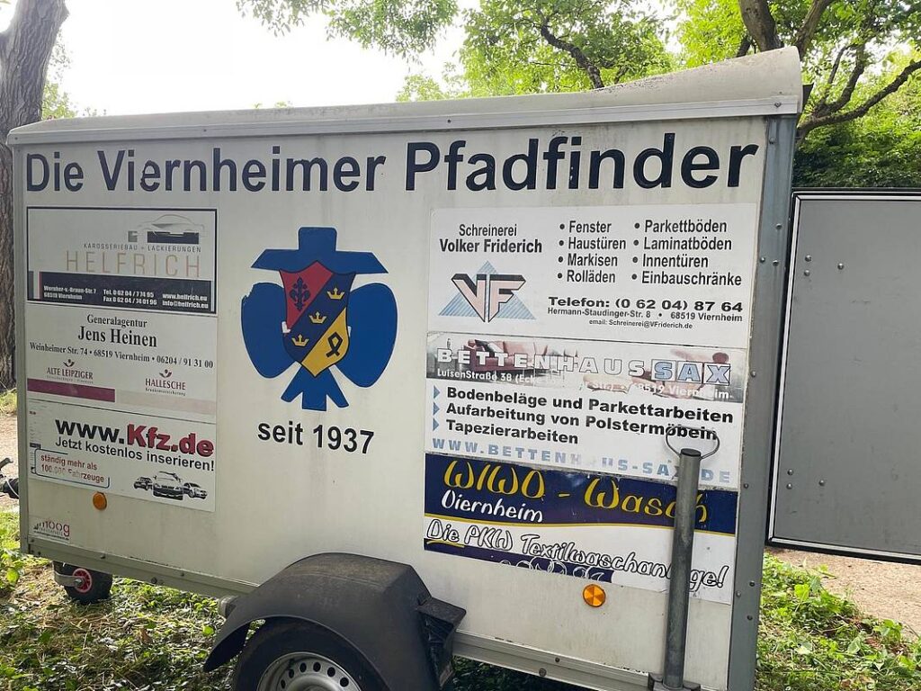 Unterstützung durch die Viernheimer Pfadfinder